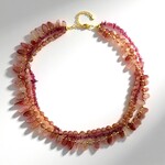 Collana in argento con Quarzo Fragola (Riya)