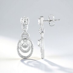 Orecchini in argento con Zircone
