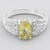 Anello in argento con Apatite Lemon