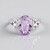 Anello in argento con Ametista Rose de France