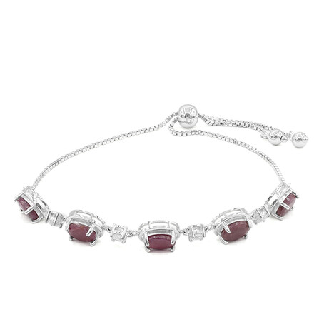 Bracciale in argento con Rubino