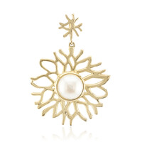 Ciondolo in argento con Perla d'Acqua Dolce Bianca (TPC)