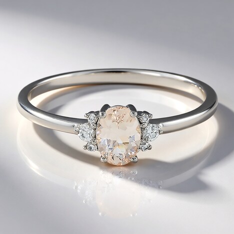 Anello in argento con Danburite
