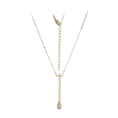 Collier en argent et Zircon (Adela Silber)