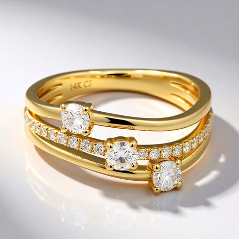 Anello in oro con Diamante SI1 (H) (CIRARI)