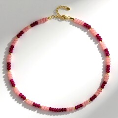 Collana in argento con Quarzo Ciliegia