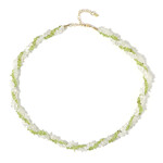 Zilveren halsketting met peridoots