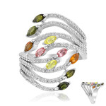 Brazilian Pink Tourmaline Silver Ring