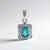 Ciondolo in argento con Apatite Blu