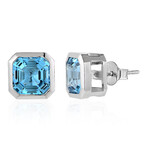 Orecchini in argento con Topazio Marambaia