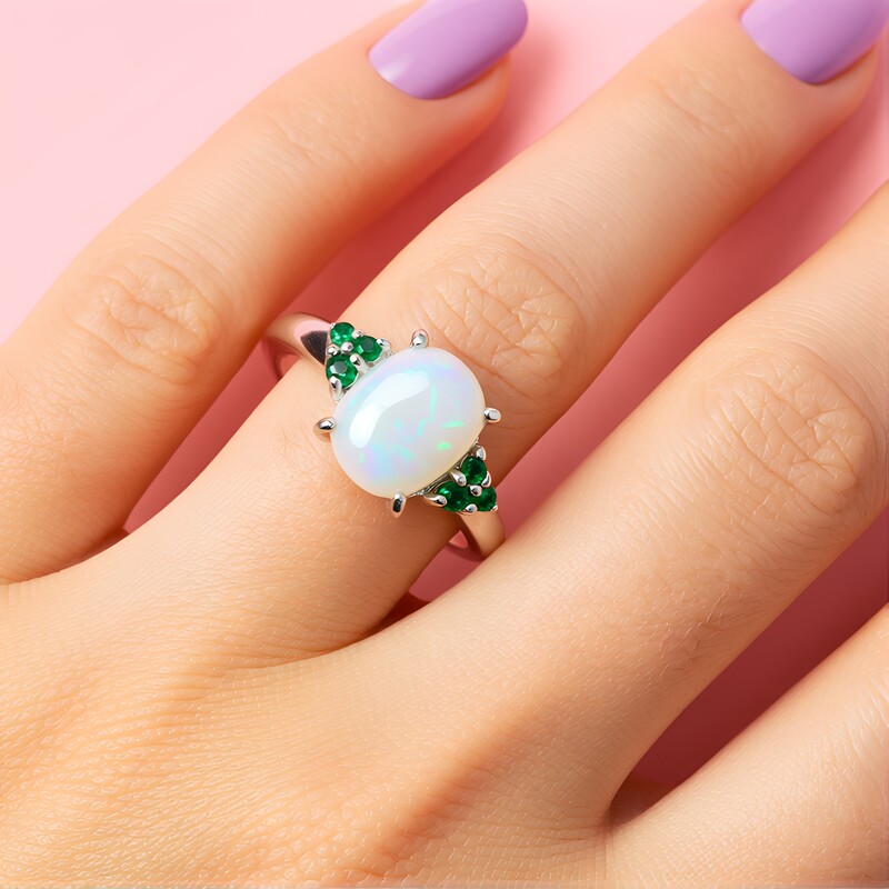 Welo-Opal-Silberring