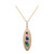 14K AAA Zambian Emerald Gold Necklace (Adela Gold)