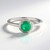 Anello in argento con Onice Verde