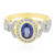 Bague en or et Saphir bleu de Ceylan (Annette)