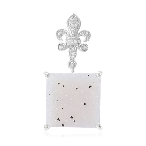 Colgante en plata con Ágata brillante