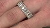 Anillo en plata con Topacio blanco