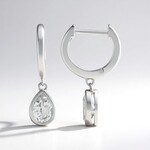 Orecchini in argento con Topazio Bianco