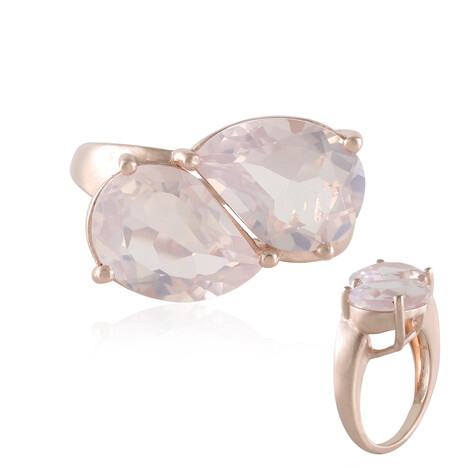 Rose Quartz Silver Ring