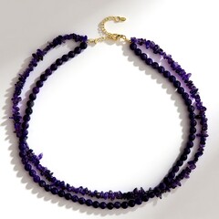 Collana in argento con Ametista Zambiana