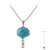 Collar en plata con Turquesa azul del Mohave Kingman (Dallas Prince Designs)