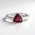 Bague en argent et Rubis de Madagascar