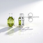 Orecchini in argento con Peridoto