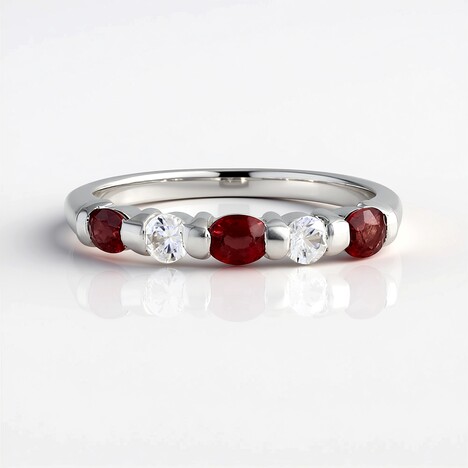 Bague en argent et Rubis de Tanzanie