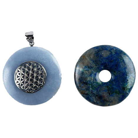 Donutset Chrysokoll und Angelit