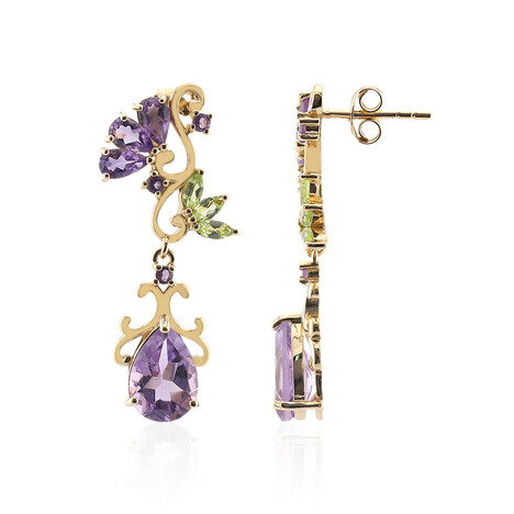 Amethyst-Silberohrringe