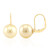 Zilveren oorbellen met Gouden Kabira Zuidzee Parels (Annette)