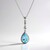 Collana in argento con Topazio Blu Cielo