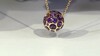 Pendentif en argent et Améthyste de Zambie (de Melo Essence)
