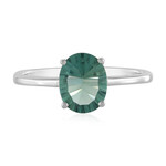 Green Fluorite Silver Ring