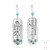 Pendientes en plata con Turquesa azul del Mohave Kingman (Jones Lee)
