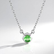 Collana in argento con Tsavorite della Tanzania (de Melo)