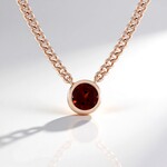 Collana in argento con Granato d’India (Adela Silber)