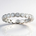 Anello in argento con Topazio Bianco