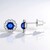 Orecchini in argento con Ambra Blu Colombiana (dagen)