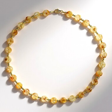 Collana in argento con Citrino