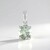 Ciondolo in argento con Ametista Verde