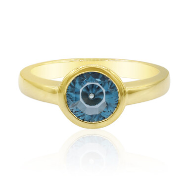 Londonblauer Topas-Goldring (Glenn Lehrer)