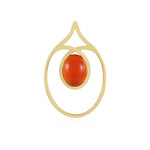 Zilveren hanger met een carneool (KM by Juwelo)