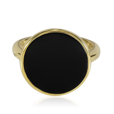 Anello in argento con Onice Nero