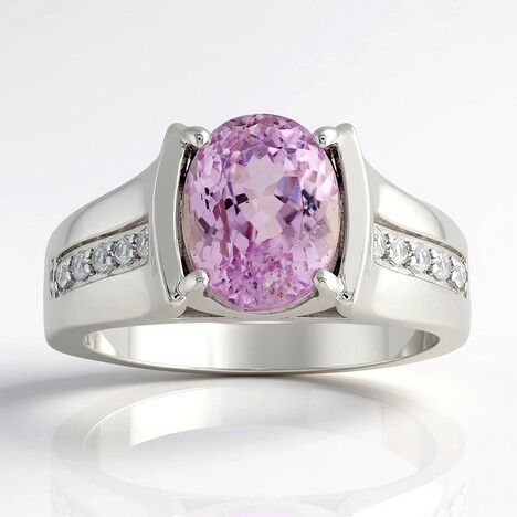 Anello in argento con Kunzite (Pallanova)