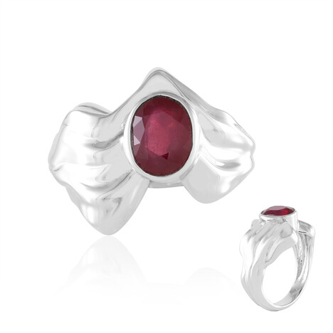 Anillo en plata con Rubí de Madagascar (de Melo Essence)