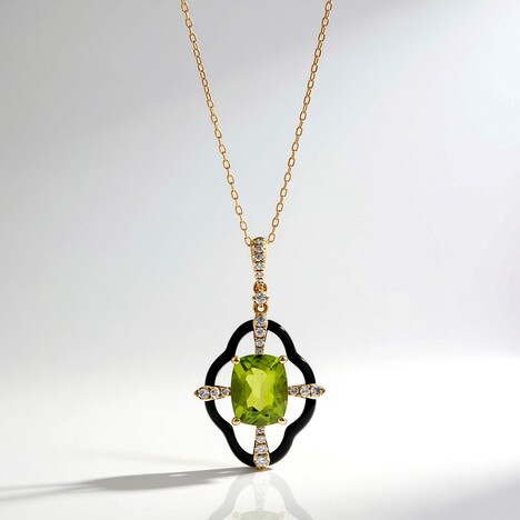 Collier en or et Péridot de Dashihe (CIRARI)