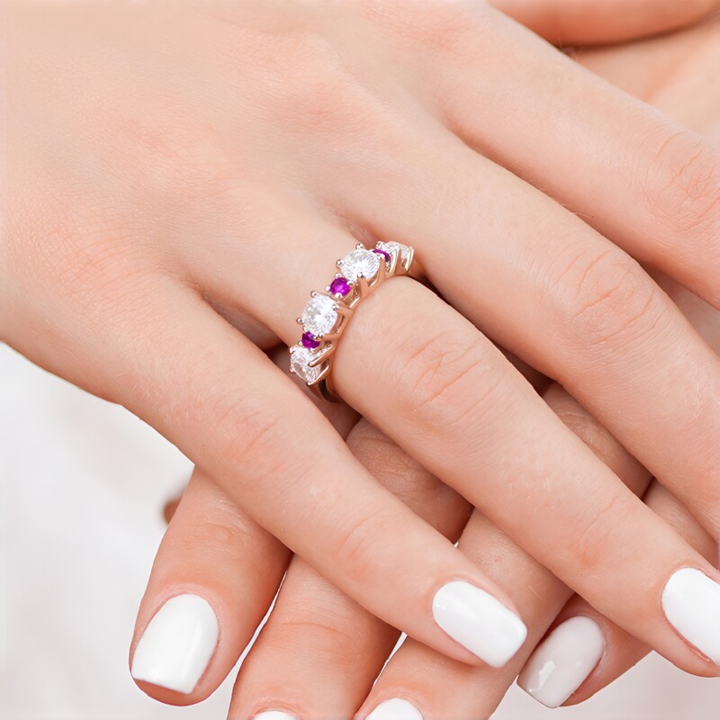 White Topaz Silver Ring