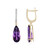 Sambia-Amethyst-Goldohrringe (SUHANA)