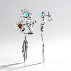 Orecchini in argento con Turchese (Desert Chic)