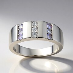 Anello in argento con Tanzanite
